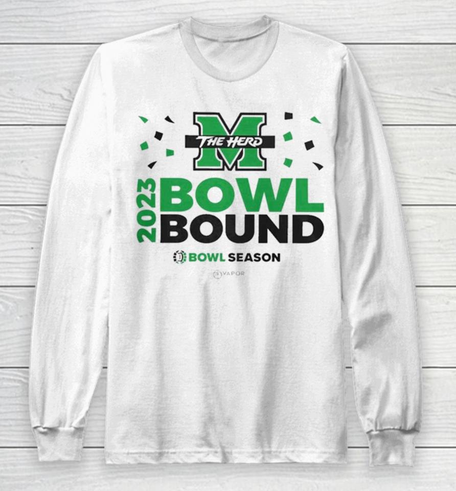 Marshall Thundering Herd Football Bowl Bound 2023 Bowl Season Long Sleeve T-Shirt