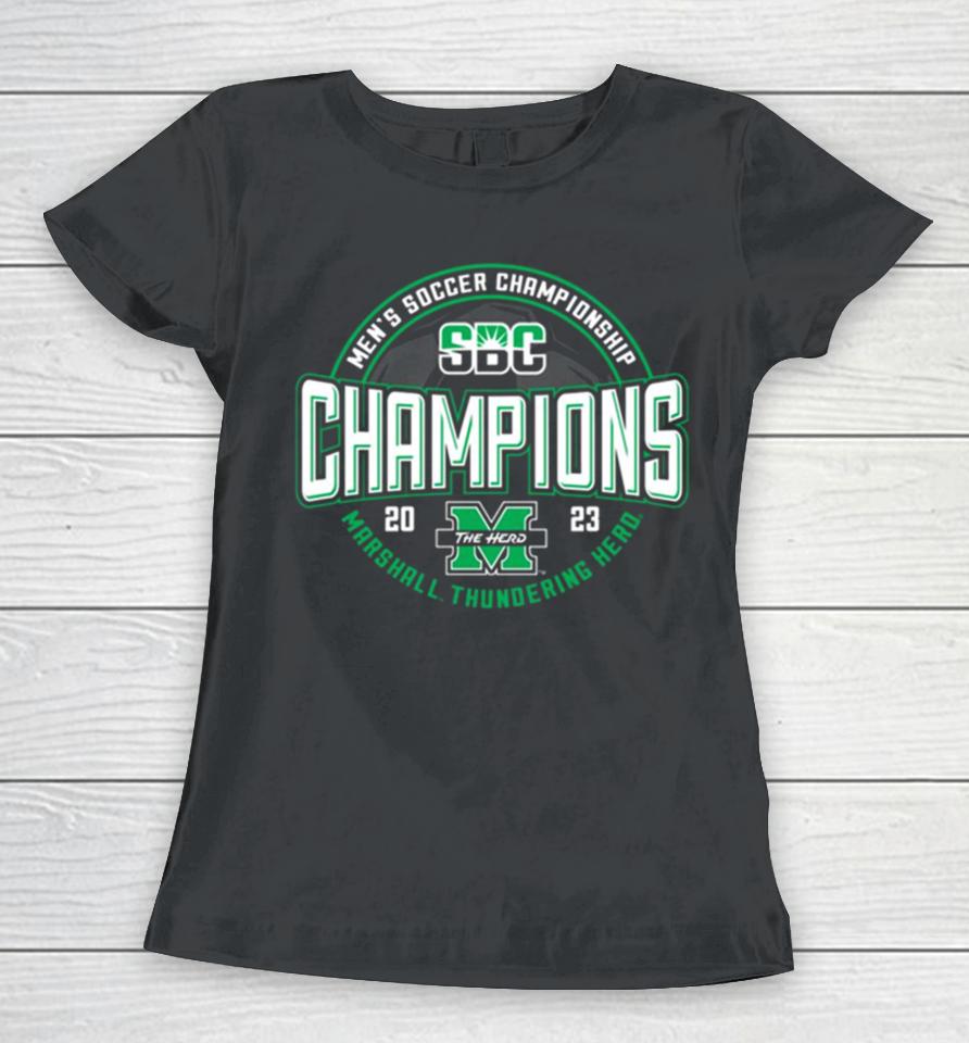 Marshall Thundering Herd Sun Belt Conference Champions 2023 Women T-Shirt