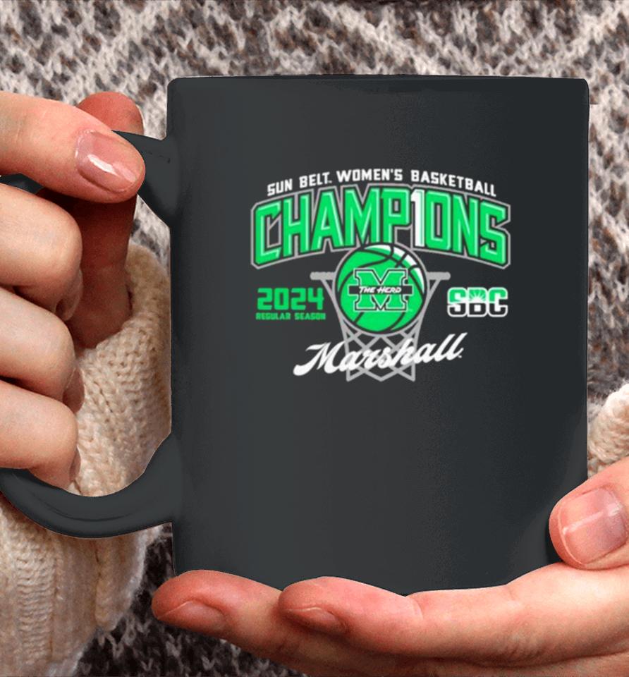 Marshall University Women’s Basketball 2024 Sun Belt Conference Regular Season Champions Coffee Mug