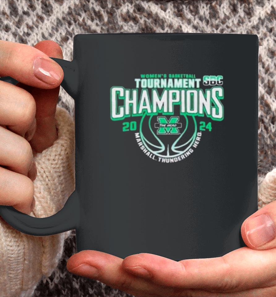 Marshall University Women’s Basketball 2024 Sun Belt Conference Tournament Champions Coffee Mug