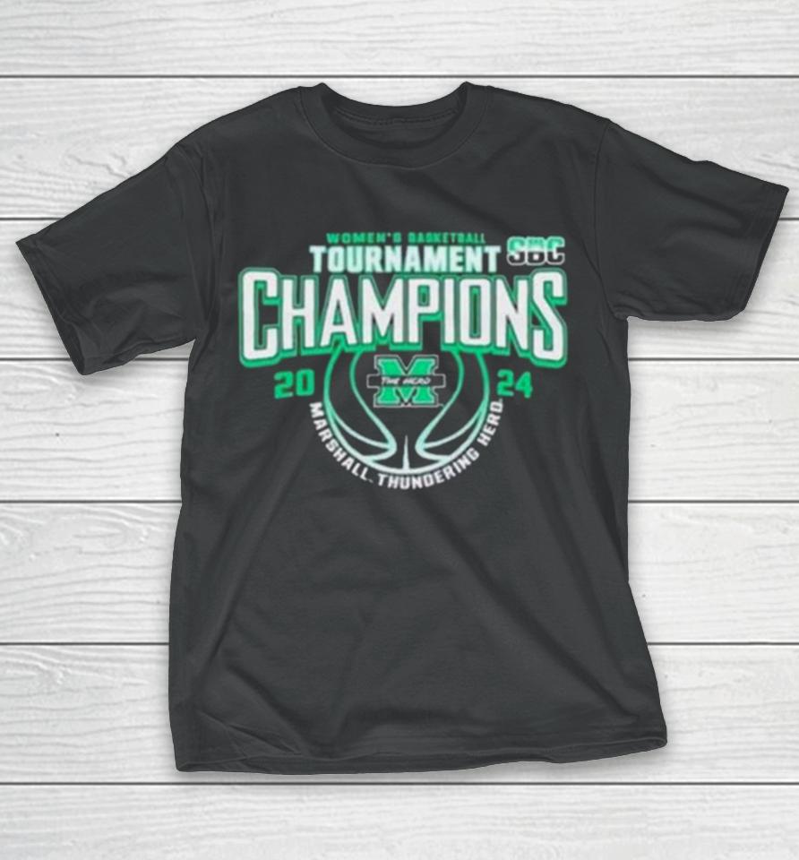 Marshall University Women’s Basketball 2024 Sun Belt Conference Tournament Champions T-Shirt