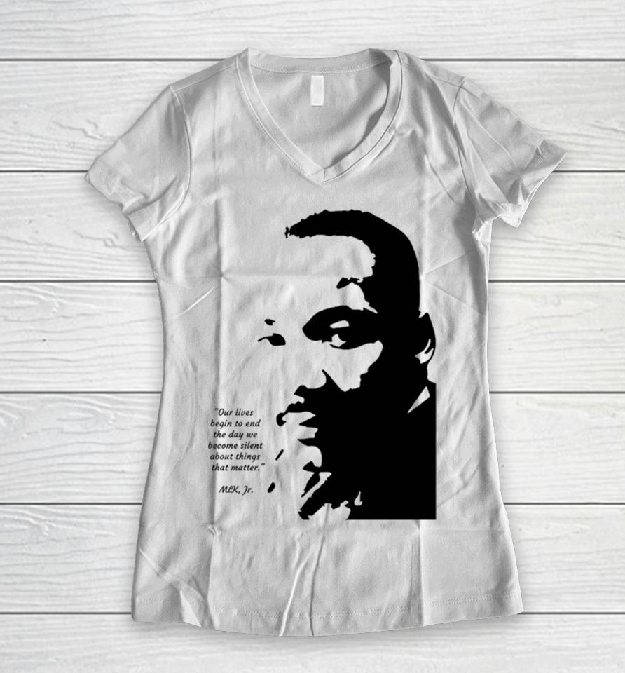 Martin Luther King Jr. I Have A Dream Women V-Neck T-Shirt