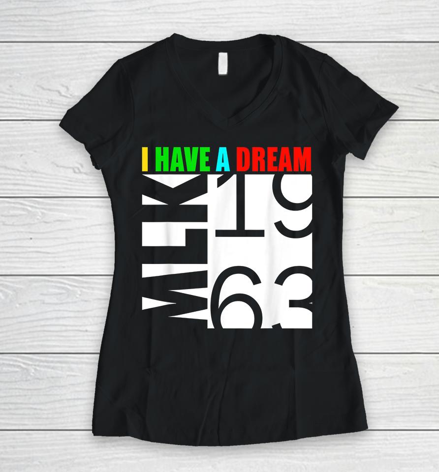 Martin Luther King Jr Women V-Neck T-Shirt
