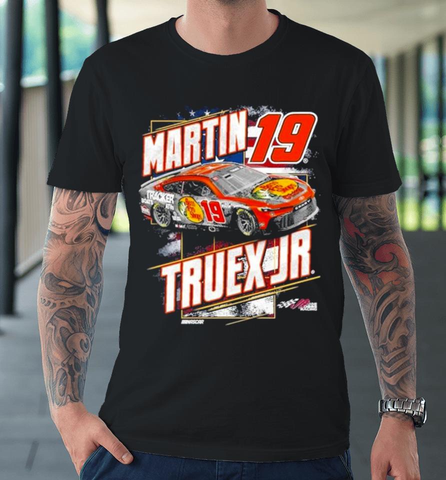 Martin Truex Jr Joe Gibbs Racing Team Collection Navy Bass Pro Shops Patriotic 2024 Premium T-Shirt