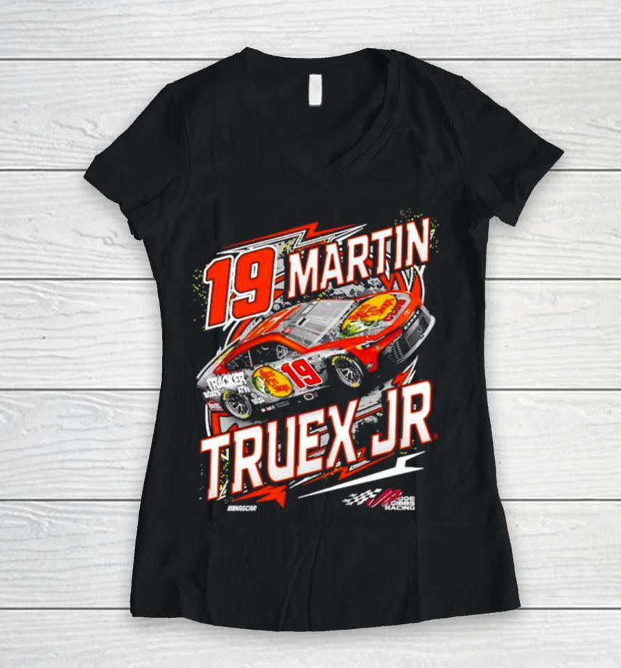 Martin Truex Jr Joe Gibbs Racing Team Collection Youth Bass Pro Shops Backstretch Women V-Neck T-Shirt
