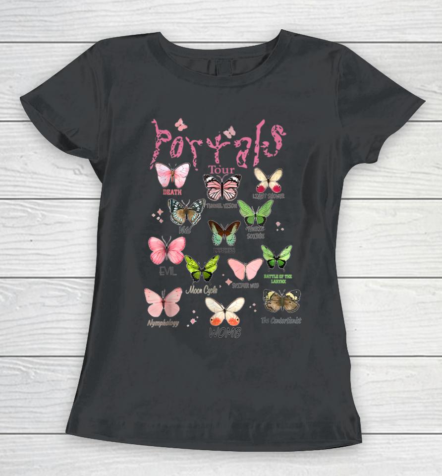 Martinez Portals Tour Butterflies Full Albums Women T-Shirt
