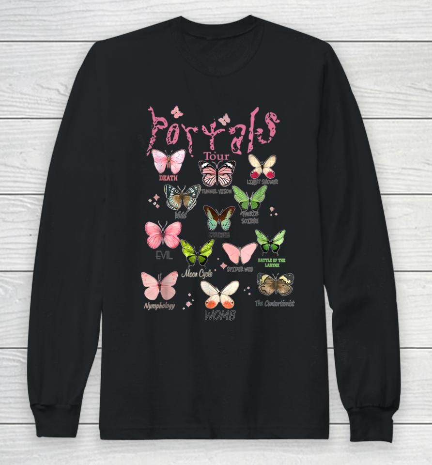 Martinez Portals Tour Butterflies Full Albums Long Sleeve T-Shirt