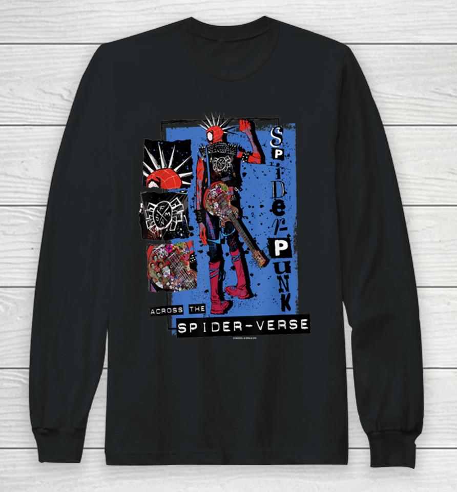 Marvel Spider Man Across The Spider Verse Punk Power Girls Long Sleeve T-Shirt