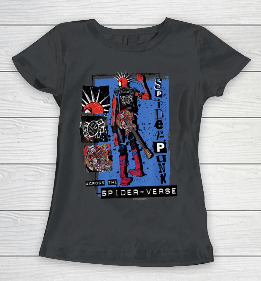 Marvel Spider Man Across The Spider Verse Punk Power Girls Women T-Shirt