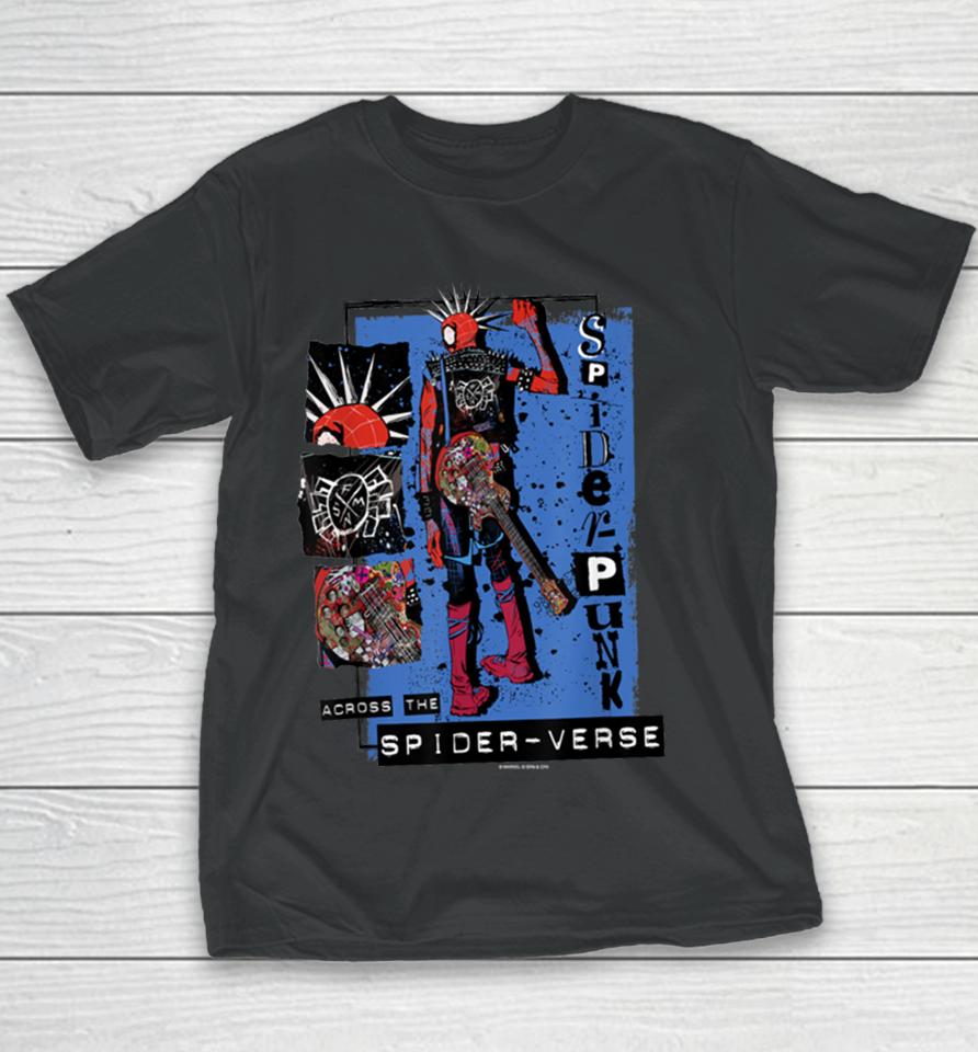 Marvel Spider Man Across The Spider Verse Punk Power Girls Youth T-Shirt