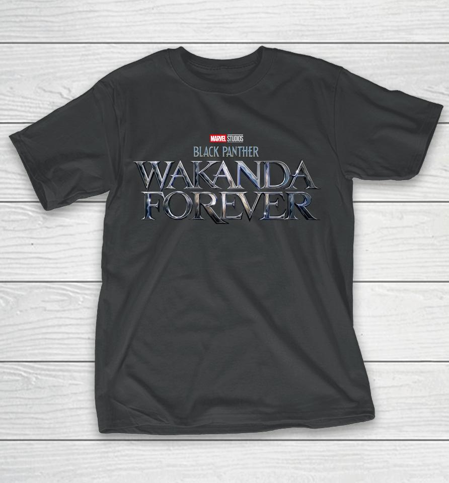 Marvel Studio Black Panther Wakanda Forever Logo T-Shirt
