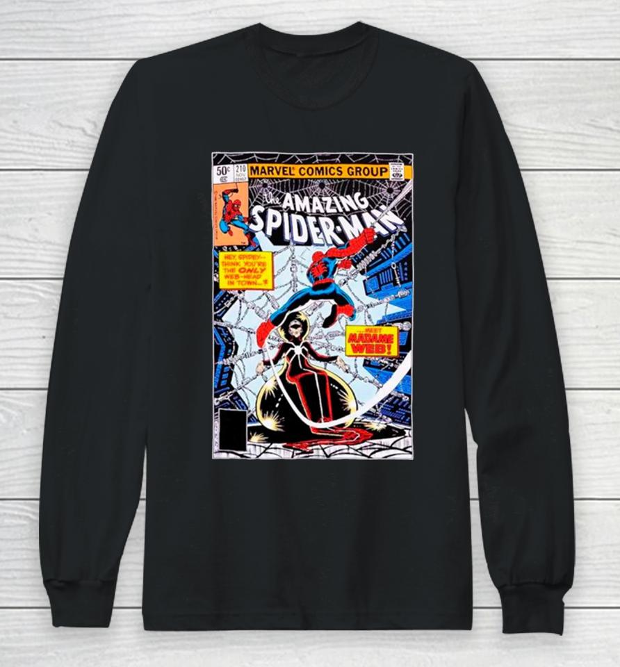 Marvel The Amazing Spider Man Madame Web Comic Cover Long Sleeve T-Shirt