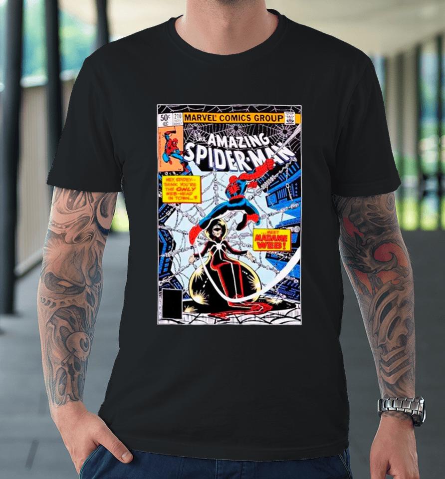 Marvel The Amazing Spider Man Madame Web Comic Cover Premium T-Shirt