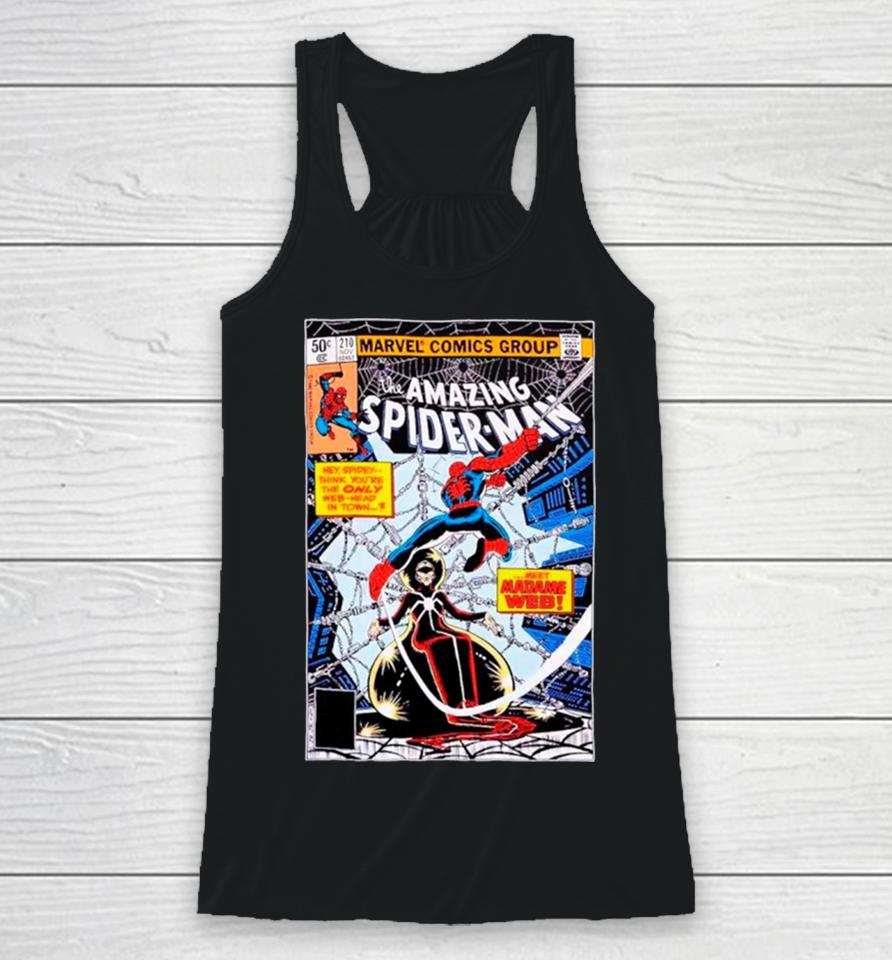 Marvel The Amazing Spider Man Madame Web Comic Cover Racerback Tank