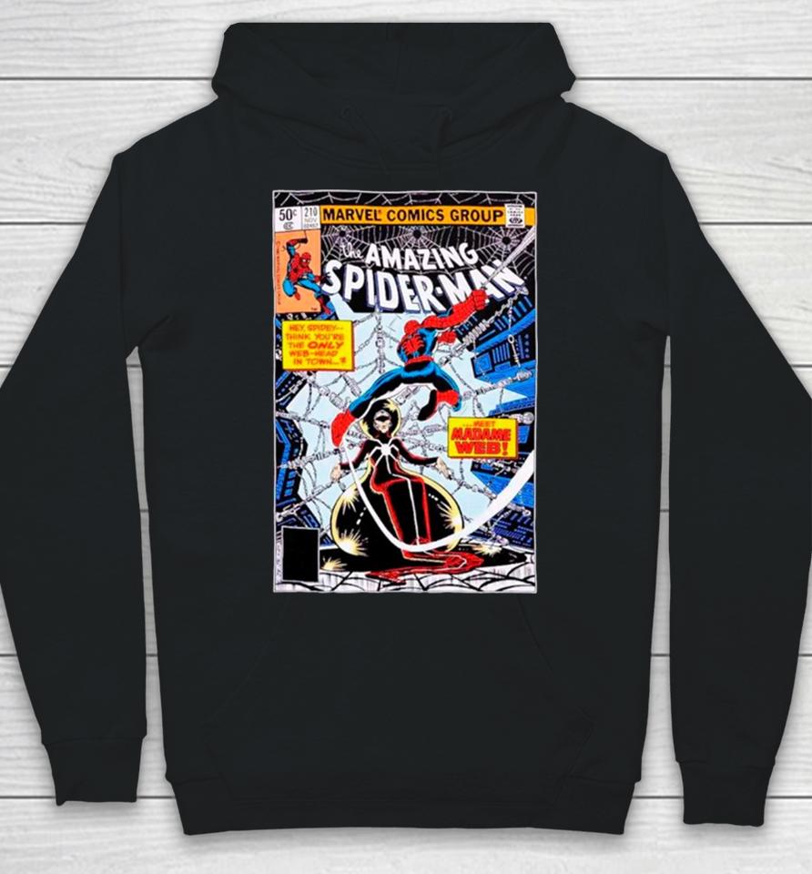 Marvel The Amazing Spider Man Madame Web Comic Cover Hoodie