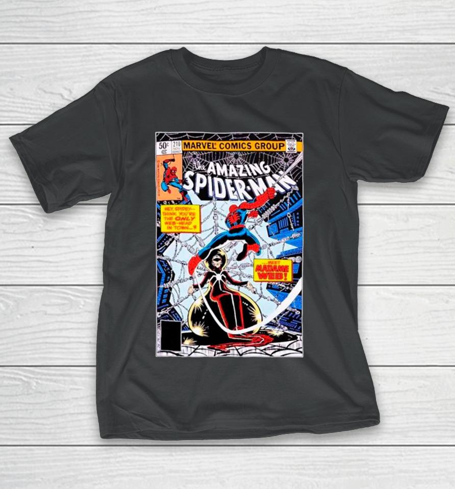 Marvel The Amazing Spider Man Madame Web Comic Cover T-Shirt