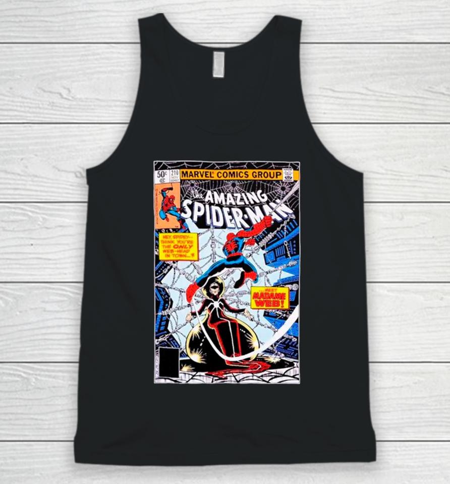 Marvel The Amazing Spider Man Madame Web Comic Cover Unisex Tank Top