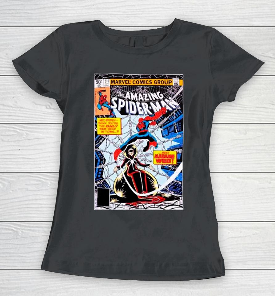 Marvel The Amazing Spider Man Madame Web Comic Cover Women T-Shirt