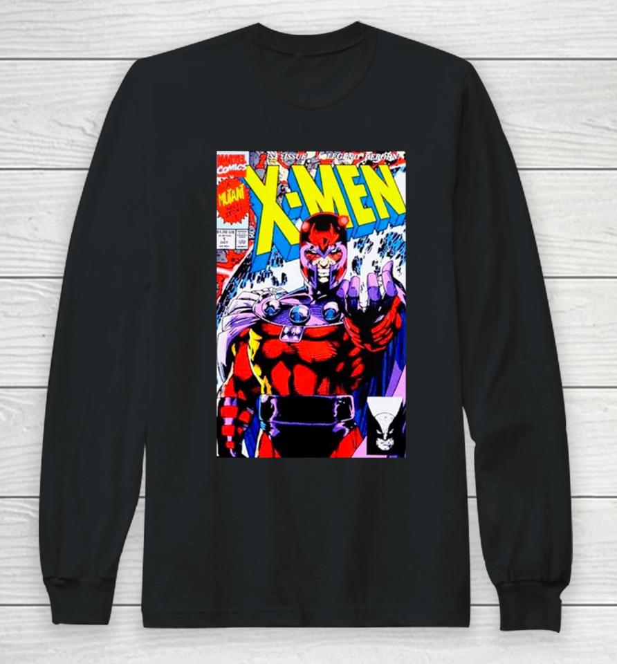 Marvel X Men Magneto Comic Cover Long Sleeve T-Shirt