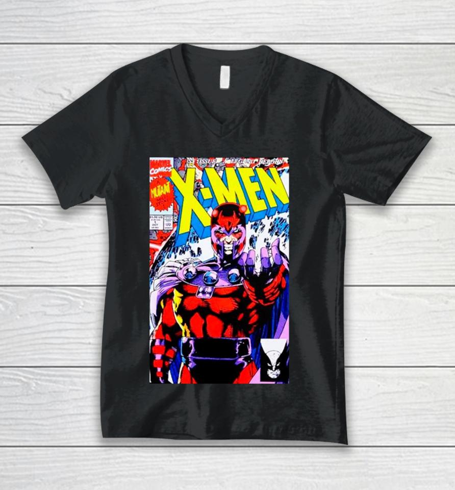 Marvel X Men Magneto Comic Cover Unisex V-Neck T-Shirt