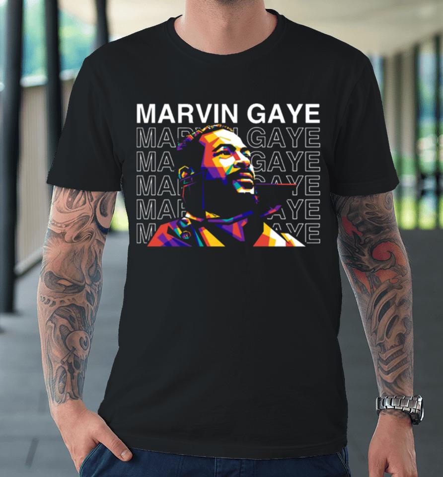 Marvin Gaye Wpap Pop Art Premium T-Shirt