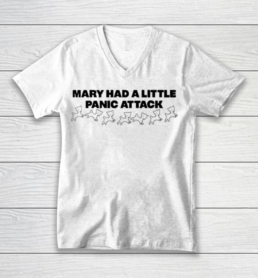 Mary Had A Little Panic Attack Unisex V-Neck T-Shirt
