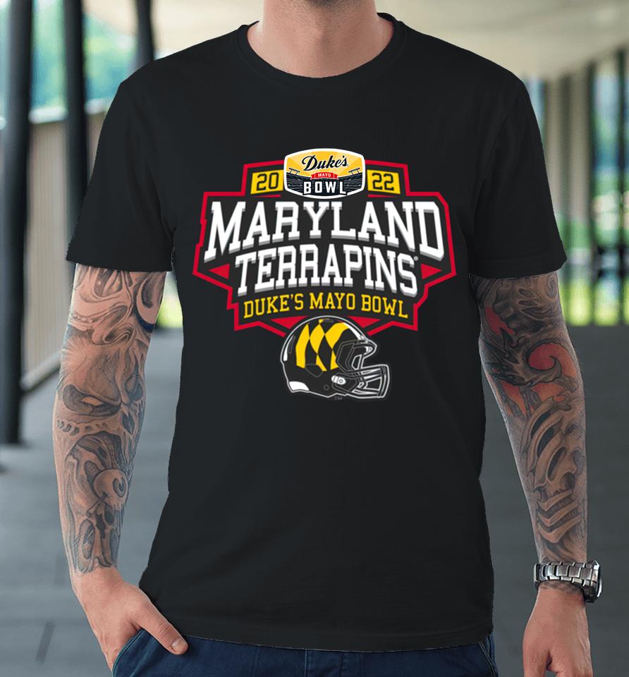 Maryland Terrapins 2022 Duke's Mayo Bowl Logo Premium T-Shirt