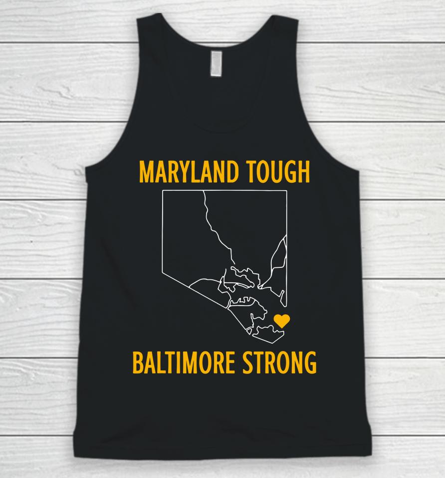 Maryland Tough Baltimore Strong Unisex Tank Top