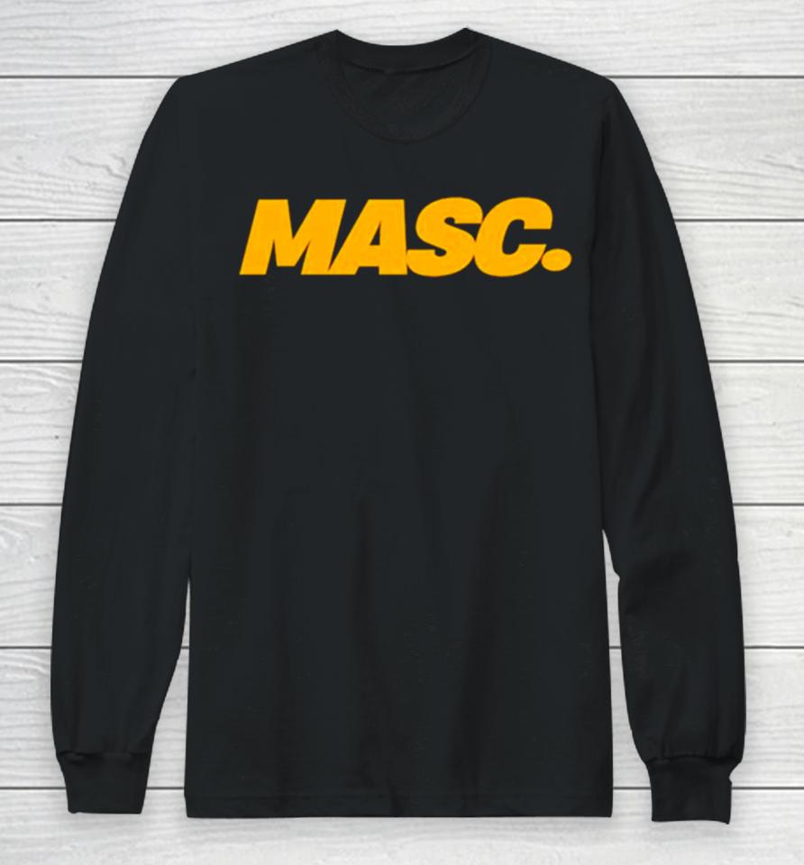 Masc Yellow Logo Long Sleeve T-Shirt