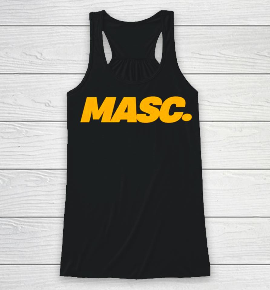 Masc Yellow Logo Racerback Tank