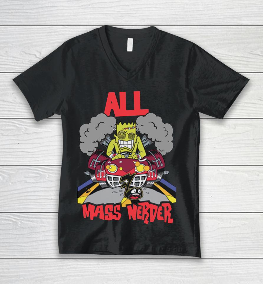 Mass Nerder Unisex V-Neck T-Shirt