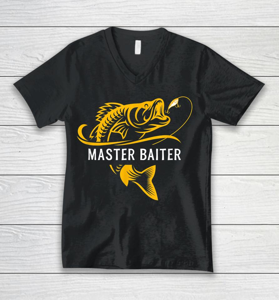 Master Baiter Fishing Unisex V-Neck T-Shirt