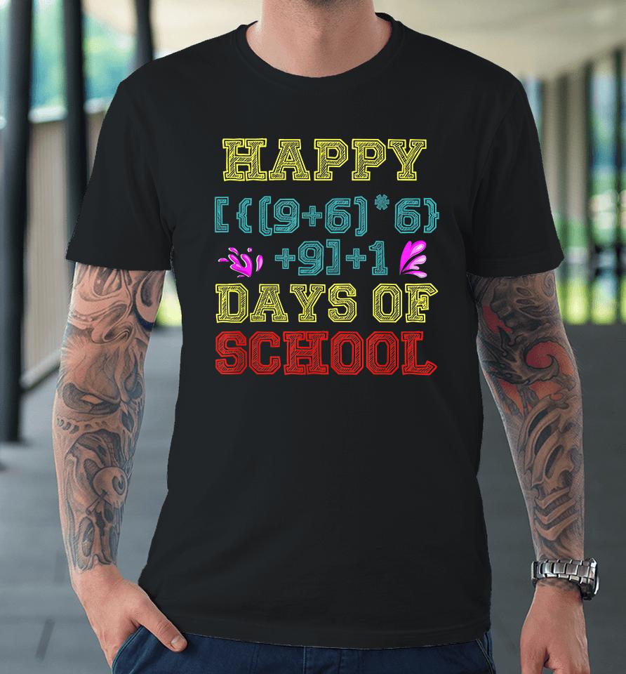 Math Formula 100 Days Of School Premium T-Shirt