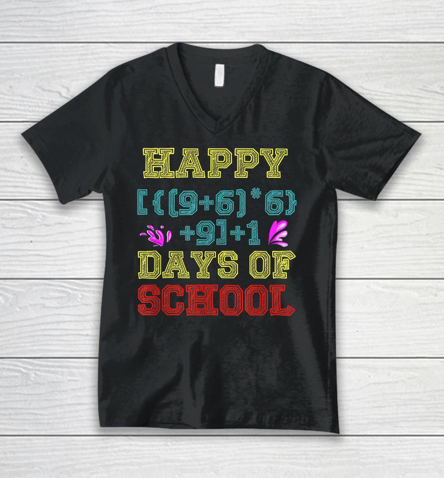 Math Formula 100 Days Of School Unisex V-Neck T-Shirt