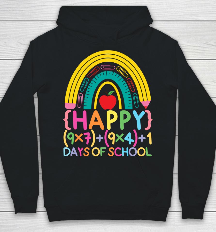 Math Formula Happy 100Th Day Of School Cute Rainbow For Kids Hoodie