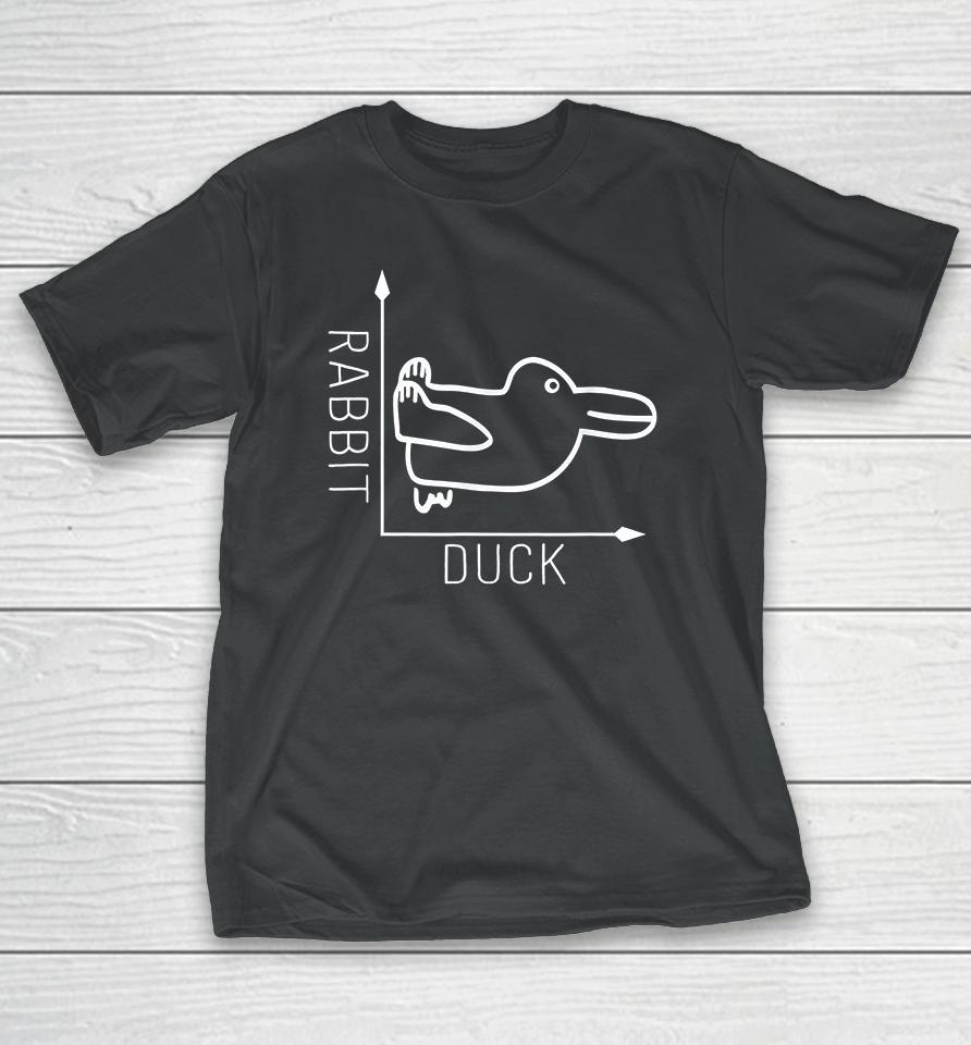 Math Graph Rabbit Duck Illusion T-Shirt