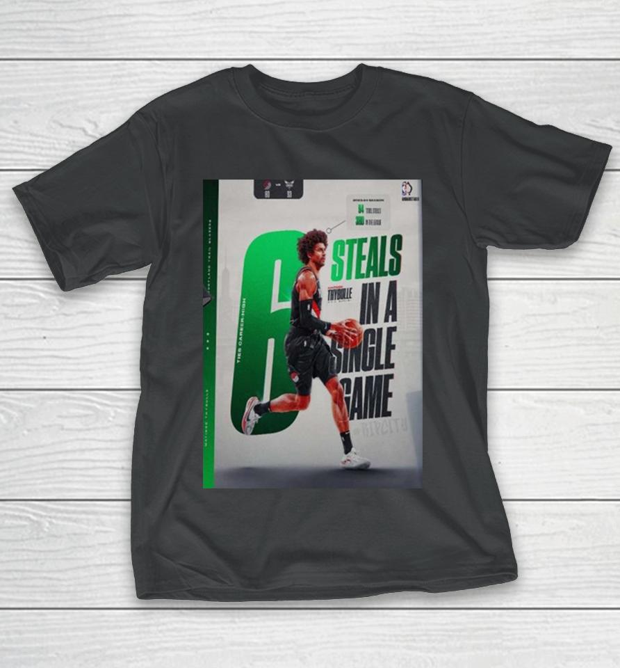 Mathief Thybulle From Portland Trail Blazers Ties Career High 6 Steals In A Single Game T-Shirt