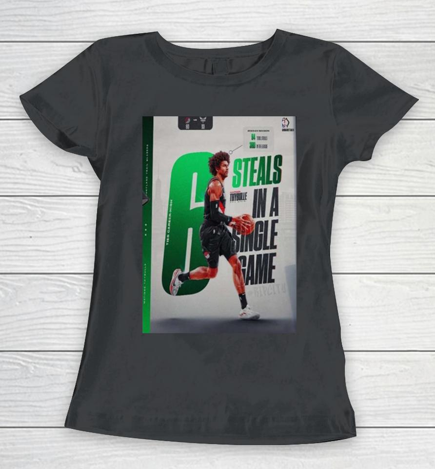 Mathief Thybulle From Portland Trail Blazers Ties Career High 6 Steals In A Single Game Women T-Shirt