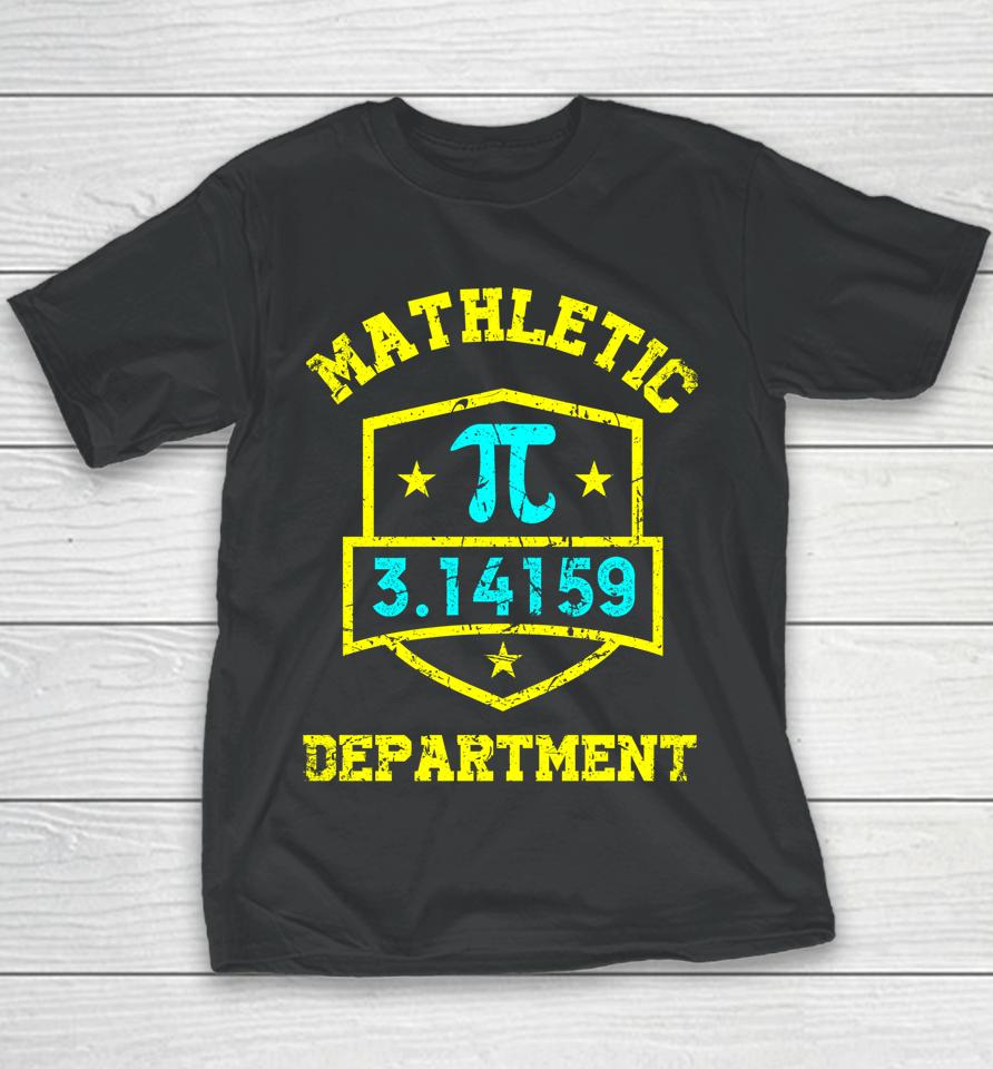 Mathletic Department Funy Math Teacher Student Pi Day Joke Youth T-Shirt