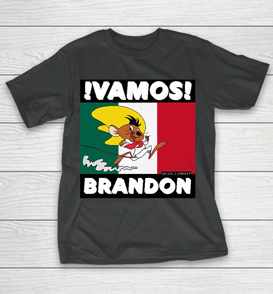 Matt Baker Wearing Vamos Brandon Bideninvasion T-Shirt