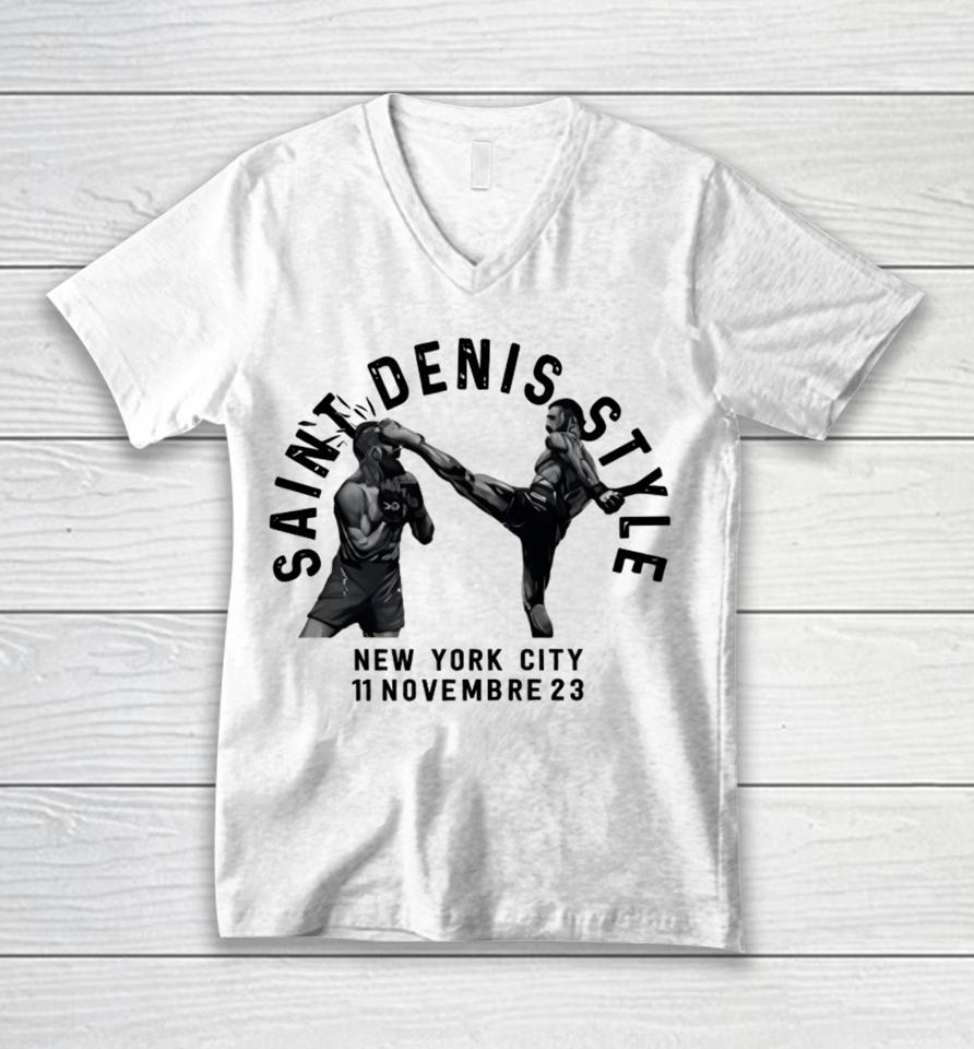 Matt Frevola Saint Denis Style New York City 11 Novembre 23 Unisex V-Neck T-Shirt