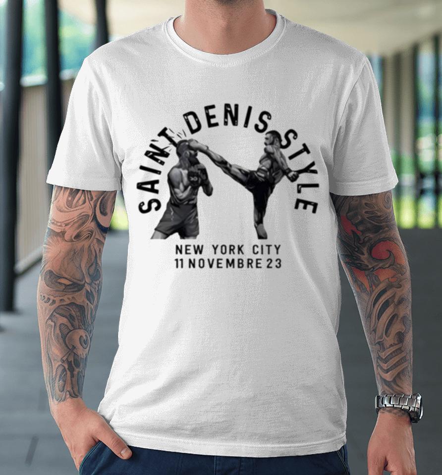 Matt Frevola Wearing Saint Denis Style New York City 11 Novembre 23 Premium T-Shirt