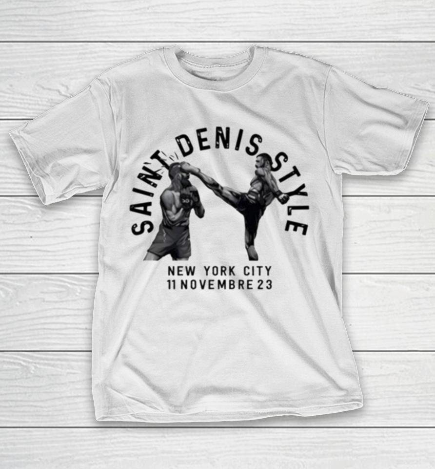 Matt Frevola Wearing Saint Denis Style New York City 11 Novembre 23 T-Shirt