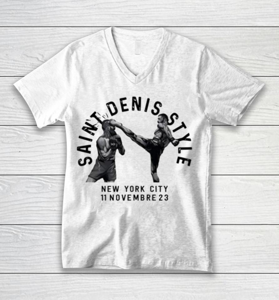 Matt Frevola Wearing Saint Denis Style New York City 11 Novembre 23 Unisex V-Neck T-Shirt