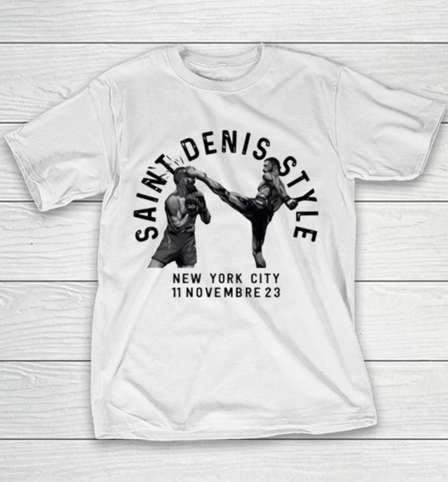 Matt Frevola Wearing Saint Denis Style New York City 11 Novembre 23 Youth T-Shirt