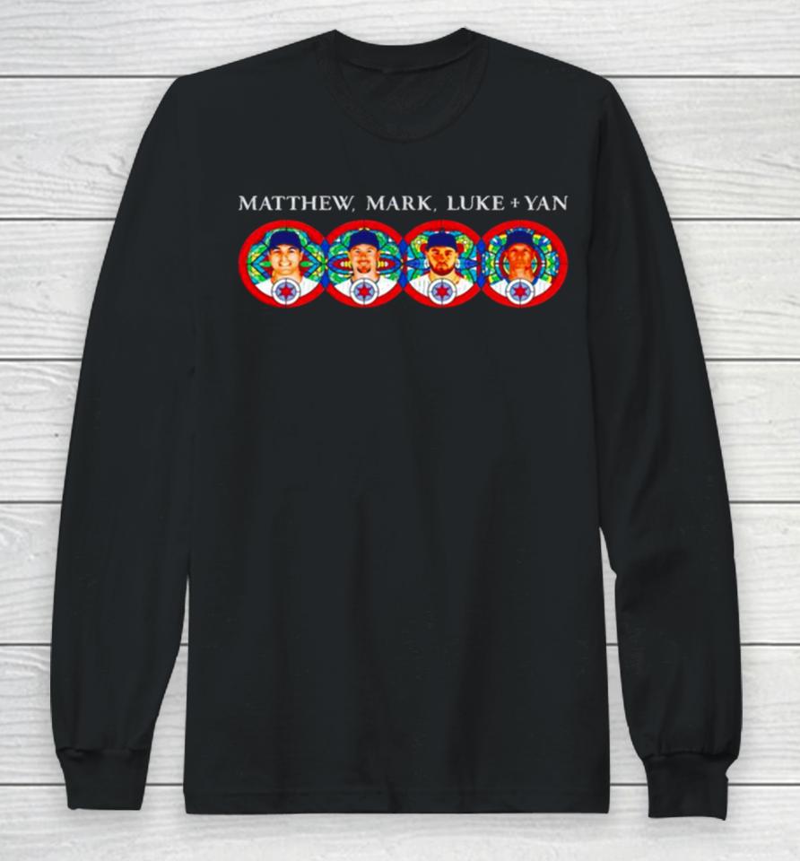 Matthew Mark Luke Yan Chicago Cubs Long Sleeve T-Shirt