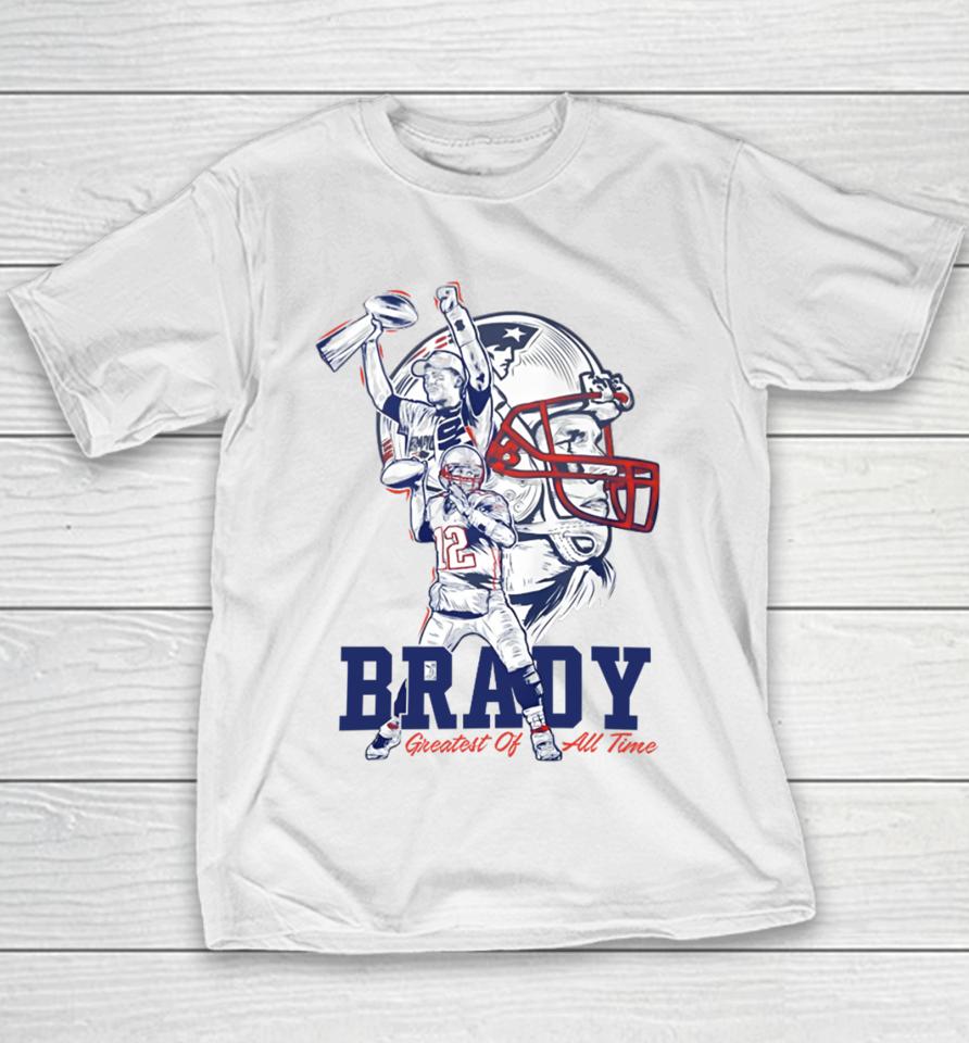 Matthew Slater Wearing Tom Brady Youth T-Shirt