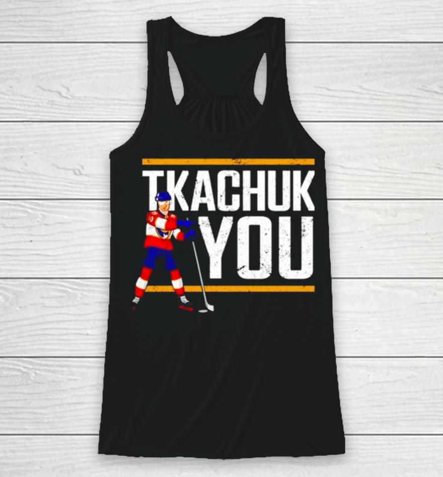 Matthew Tkachuk Hockey Tkachuk You Racerback Tank