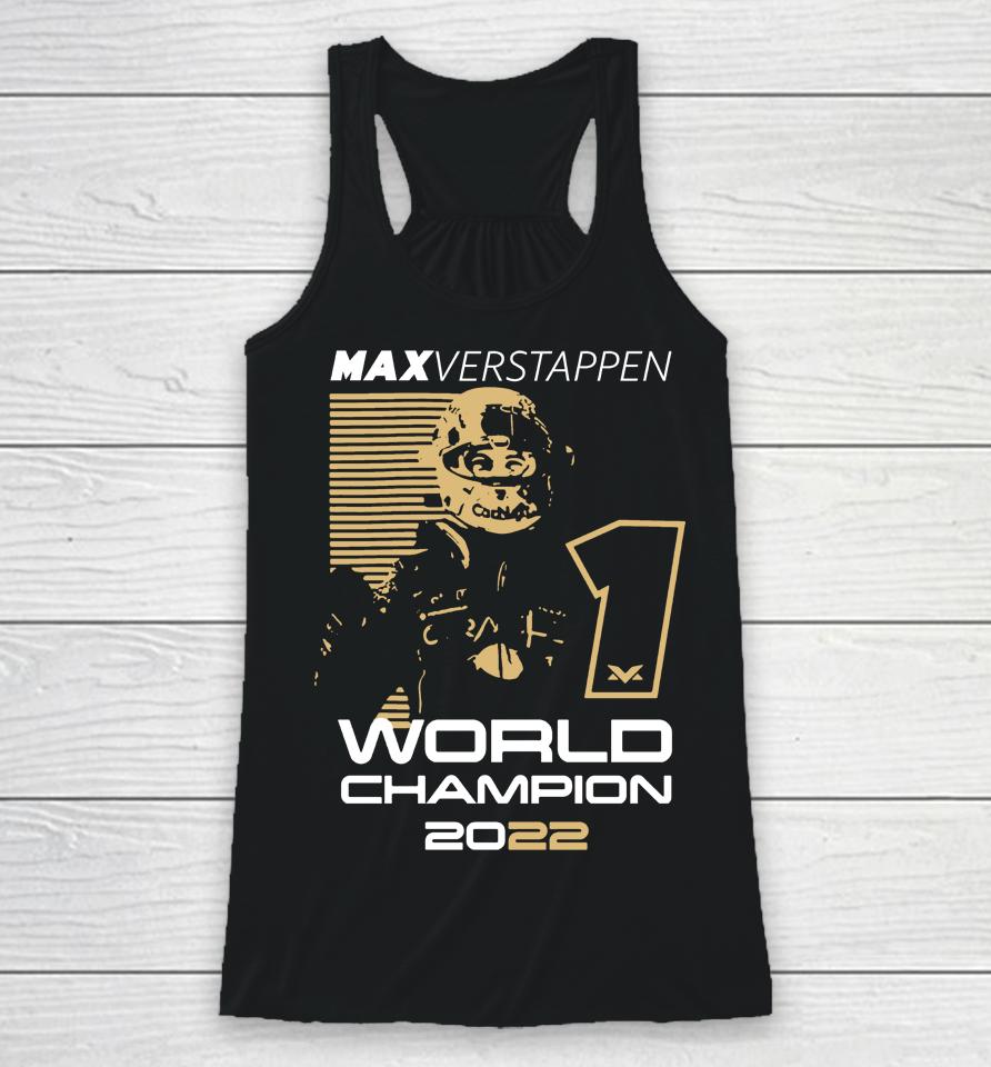 Max Verstappen World Champion 2022 Merch Racerback Tank