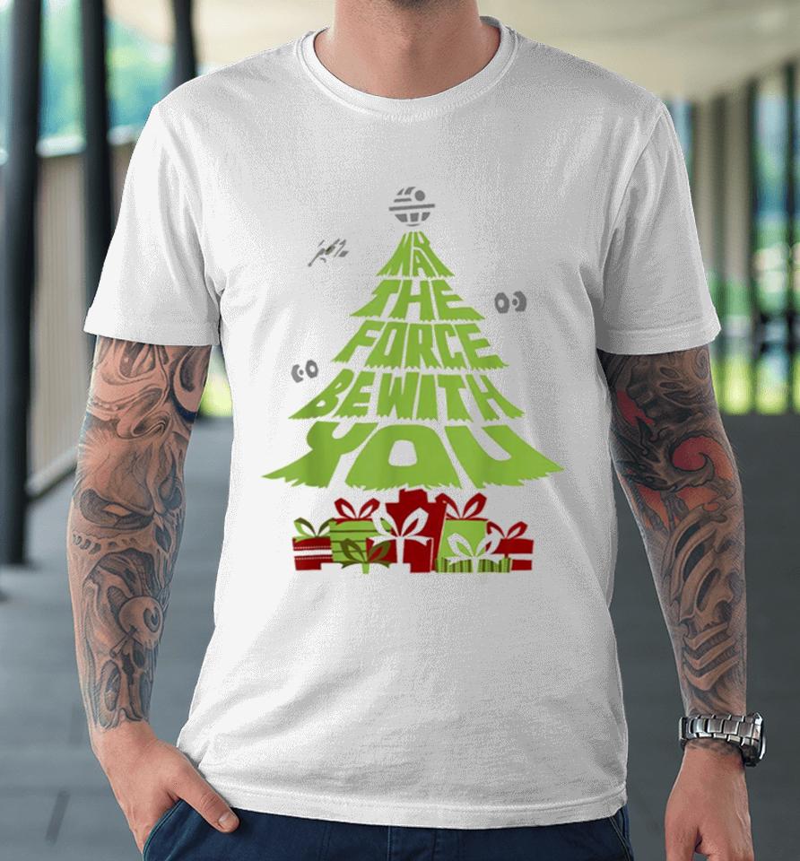 May The Force Be With You Christmas Tree Premium T-Shirt